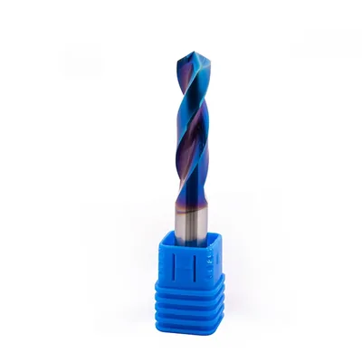 Broca de metal duro 55hrc ø 09,4 x 075,0 x 35,0mm haste ø 09,4mm naco blue - scd-094b dry cut
