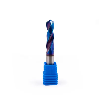 Broca de metal duro 55hrc ø 09,5 x 075,0 x 35,0mm haste ø 09,5mm naco blue - scd-095b dry cut