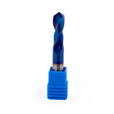Broca de metal duro 55hrc ø 09,9 x 075,0 x 35,0mm haste ø 09,9mm naco blue - scd-099b dry cut