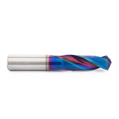 Broca de metal duro 55hrc ø 11,4 x 075,0 x 35,0mm haste ø 11,4mm naco blue - scd-114b dry cut