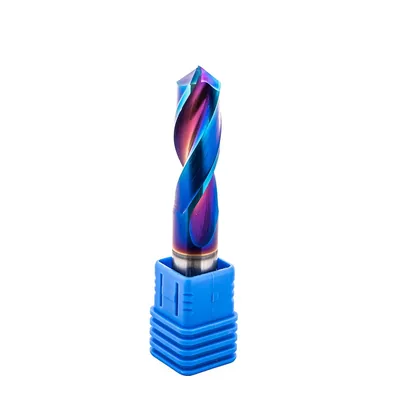 Broca de metal duro 55hrc ø 11,6 x 075,0 x 35,0mm haste ø 11,6mm naco blue - scd-116b dry cut