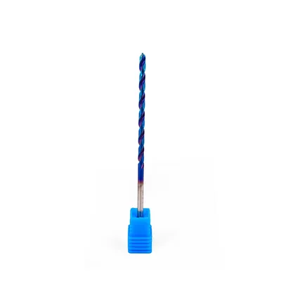 Broca de metal duro 55hrc ø 03,1 x 100,0 x 50,0mm haste ø 03,1mm naco blue - mcd-031b dry cut
