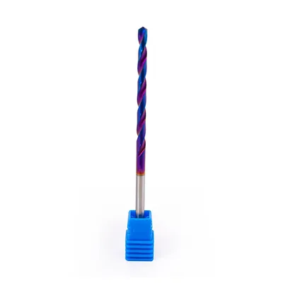 Broca de metal duro 55hrc ø 04,0 x 100,0 x 50,0mm haste ø 04,0mm naco blue - mcd-040b dry cut