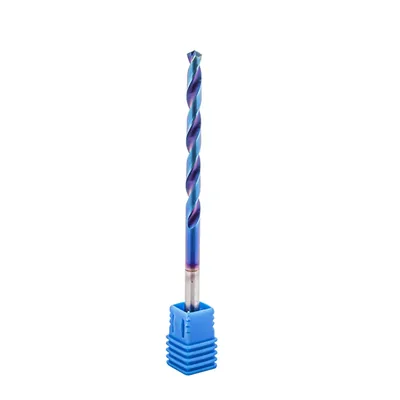 Broca de metal duro 55hrc ø 04,8 x 100,0 x 50,0mm haste ø 04,8mm naco blue - mcd-048b dry cut