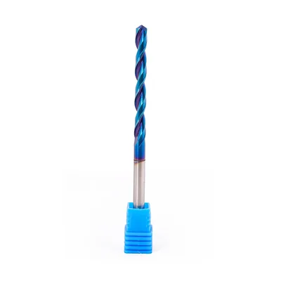 Broca de metal duro 55hrc ø 05,2 x 100,0 x 50,0mm haste ø 05,2mm naco blue - mcd-052b dry cut