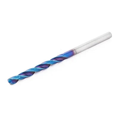 Broca de metal duro 55hrc ø 05,4 x 100,0 x 50,0mm haste ø 05,4mm naco blue - mcd-054b dry cut