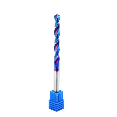 Broca de metal duro 55hrc ø 06,1 x 100,0 x 50,0mm haste ø 06,1mm naco blue - mcd-061b dry cut