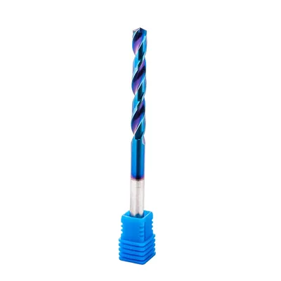 Broca de metal duro 55hrc ø 06,3 x 100,0 x 50,0mm haste ø 06,3mm naco blue - mcd-063b dry cut