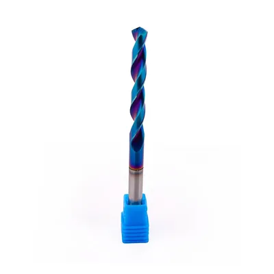 Broca de metal duro 55hrc ø 06,6 x 100,0 x 50,0mm haste ø 06,6mm naco blue - mcd-066b dry cut