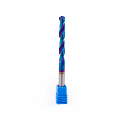 Broca de metal duro 55hrc ø 07,0 x 100,0 x 50,0mm haste ø 07,0mm naco blue - mcd-070b dry cut