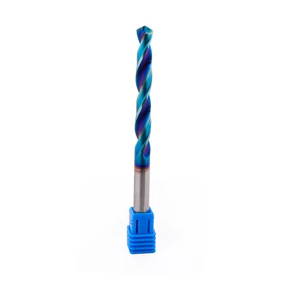 Broca de metal duro 55hrc ø 07,3 x 100,0 x 50,0mm haste ø 07,3mm naco blue - mcd-073b dry cut