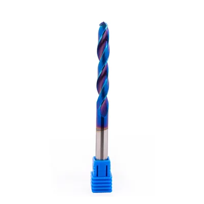 Broca de metal duro 55hrc ø 07,5 x 100,0 x 50,0mm haste ø 07,5mm naco blue - mcd-075b dry cut