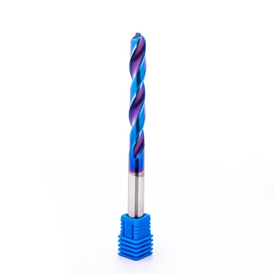 Broca de metal duro 55hrc ø 07,8 x 100,0 x 50,0mm haste ø 07,8mm naco blue - mcd-078b dry cut