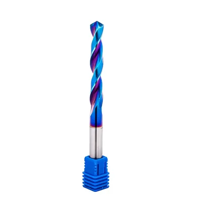 Broca de metal duro 55hrc ø 08,1 x 100,0 x 50,0mm haste ø 08,1mm naco blue - mcd-081b dry cut