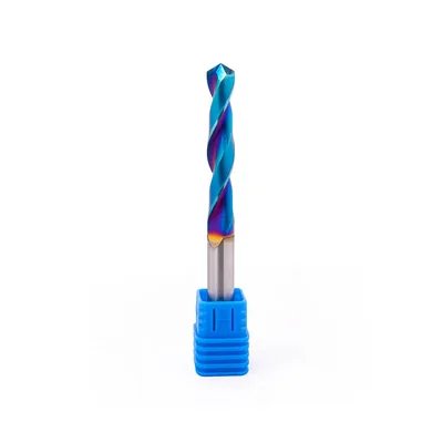 Broca de metal duro 55hrc ø 08,9 x 100,0 x 50,0mm haste ø 08,9mm naco blue - mcd-089b dry cut