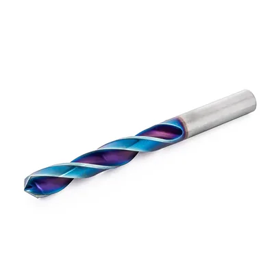 Broca de metal duro 55hrc ø 09,8 x 100,0 x 50,0mm haste ø 09,8mm naco blue - mcd-098b dry cut