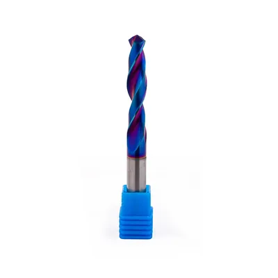 Broca de metal duro 55hrc ø 09,9 x 100,0 x 50,0mm haste ø 09,9mm naco blue - mcd-099b dry cut