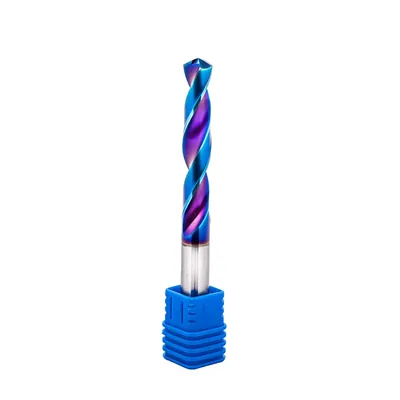 Broca de metal duro 55hrc ø 10,1 x 100,0 x 50,0mm haste ø 10,1mm naco blue - mcd-101b dry cut