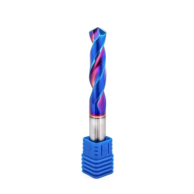 Broca de metal duro 55hrc ø 11,5 x 100,0 x 50,0mm haste ø 11,5mm naco blue - mcd-115b dry cut