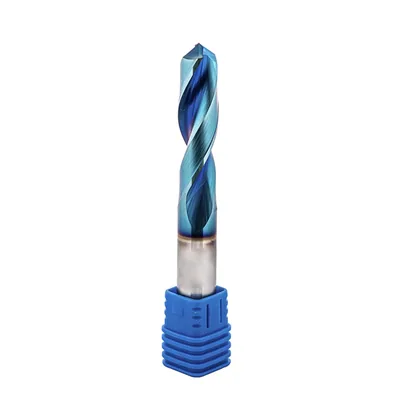 Broca de metal duro 55hrc ø 12,1 x 100,0 x 50,0mm haste ø 12,1mm naco blue - mcd-121b dry cut