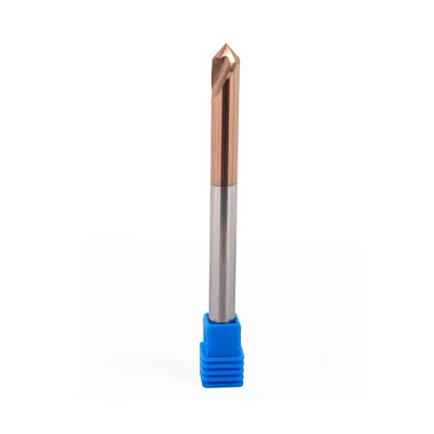Ferramenta de chanfro/ponto de centro ø 08 x 100mm helicoidal metal duro altisin - shm-080a dry cut