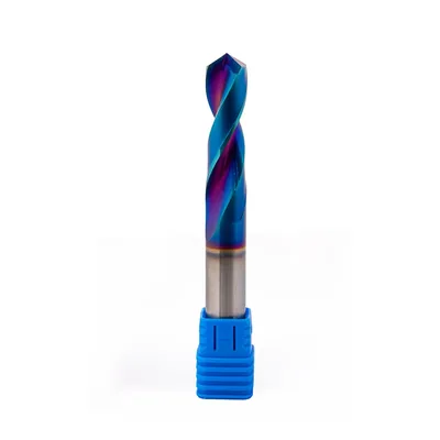 Broca de metal duro 55hrc ø 13,0 x 100,0 x 50,0mm haste ø 13,0mm naco blue - mcd-130b dry cut