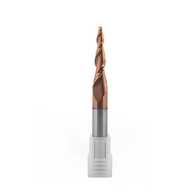 Fresa metal duro cônica 55hrc esférica 2 cortes ø 3,0 x 30,5 x h08 x 075mm altisin - dry cut