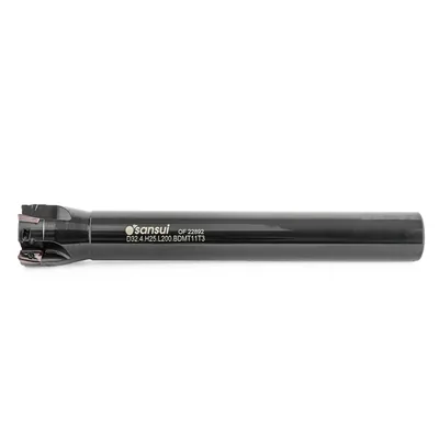 Fresa de topo ø 32 x 200mm 4 cortes haste ø 25,0mm para inserto bdmt 11t3 - guran