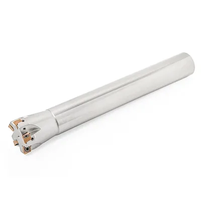 Fresa de topo ø 32 x 200mm 5 cortes haste ø 25,0mm para inserto ankt 0603 - sansui