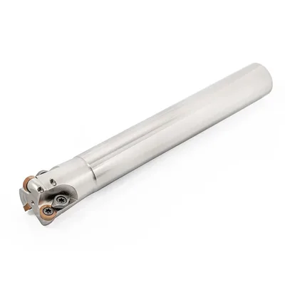 Fresa de topo ø 32 x 200mm 3 cortes haste ø 25,0mm para inserto rpmw 1003mo-xr - sansui