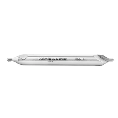 Broca de centro hss ø 04,00 x 10,00mm longa - a242 dormer