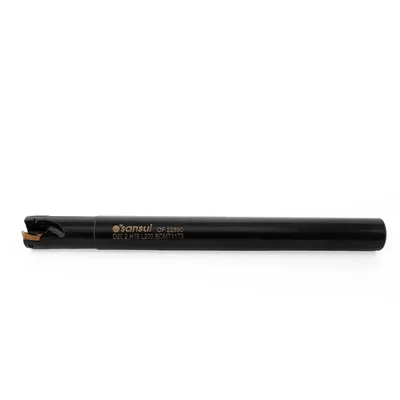 Fresa de topo ø 20 x 200mm 2 cortes haste ø 19,0mm para inserto bdmt 11t3 - guran