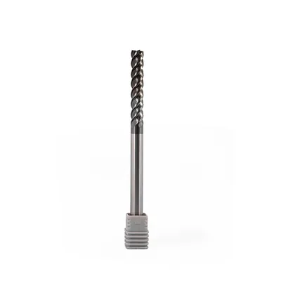 Fresa metal duro 70hrc reta 4 cortes ø 10,0 - 150 - 55,0mm h10 alcrsin - dry cut