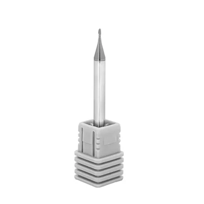 Fresa metal duro 70hrc esférica 2 cortes ø 01,0 - 050 - 02,0mm h04 alcrsin - dry cut