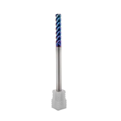 Fresa metal duro 65hrc toroidal 4 cortes ø 06,0 - r1,0 - 100 - 30,0mm h06 naco blue - dry cut