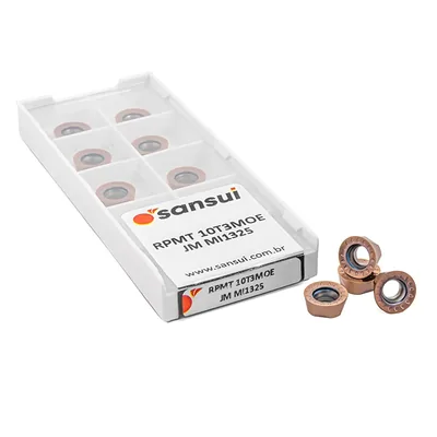 Inserto para fresamento rpmt 10t3 moe-jm mi1325 - sansui