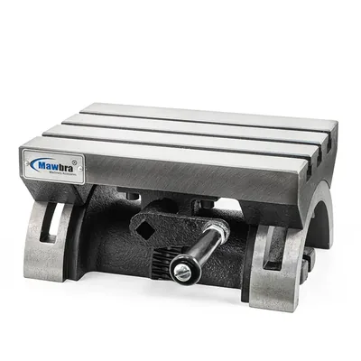 Mesa angular ajustável em 45° dimensões de 300 x 230 x 164mm com ranhuras em t 12mm - tr-12 mawbra