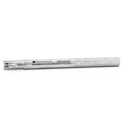 Fresa de topo ø 10 x 120mm 2 cortes haste ø 09,8mm para inserto axmt 0602 - guran