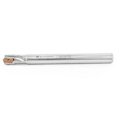 Fresa de topo ø 12 x 120mm 1 corte haste ø 11,0mm para inserto aplx e apkt 1003 - guran